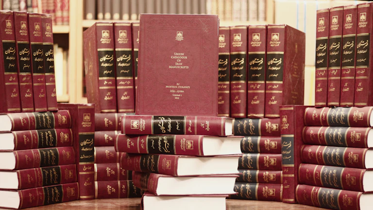 판사봉과 법률 서적