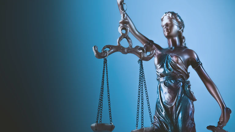 법률 서류와 정의의 저울