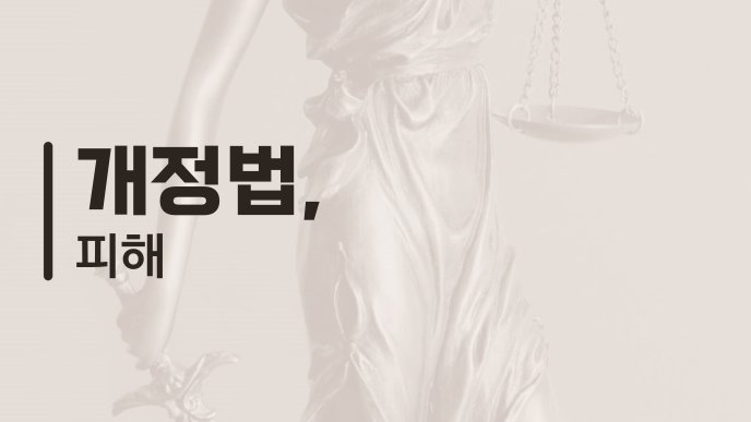 개정법, 피해