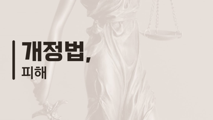 개정법, 피해