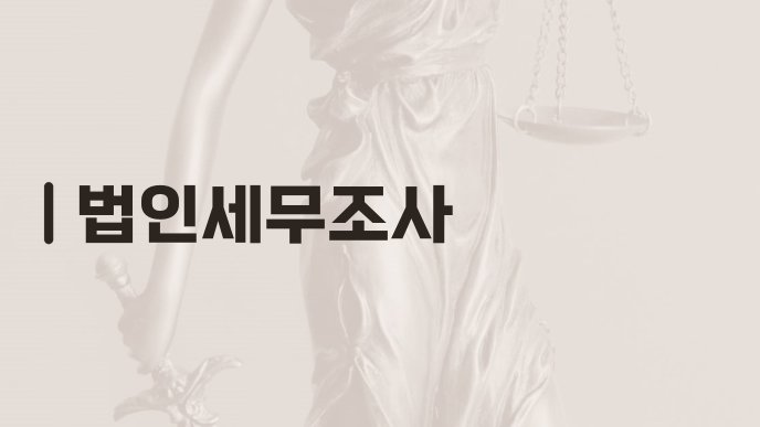 법인세무조사