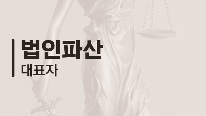 법인파산 대표자
