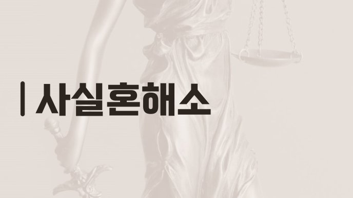 사실혼해소