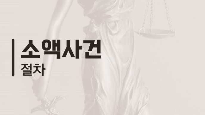 소액사건 절차