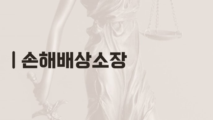 손해배상소장