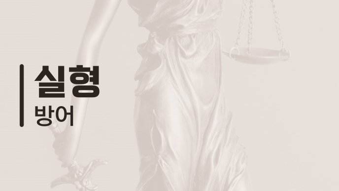 실형 방어