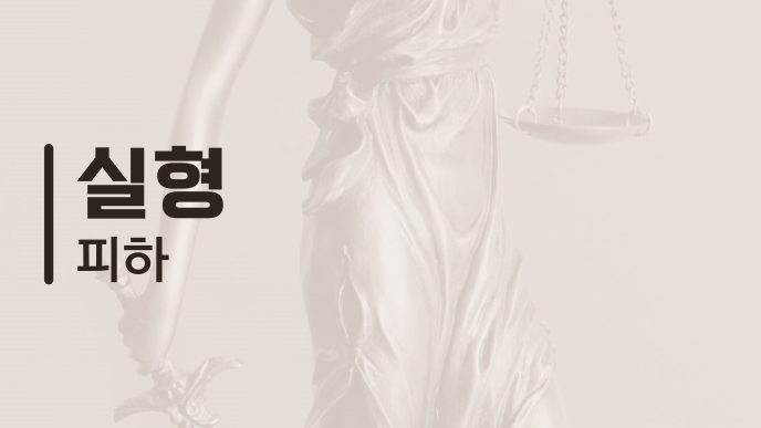실형 피하