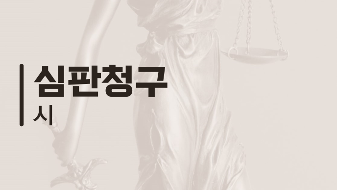심판청구 시