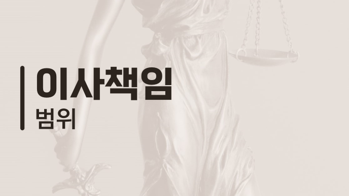 이사책임 범위