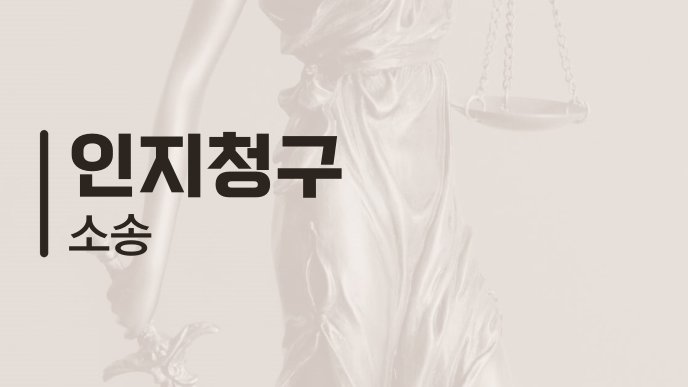 인지청구 소송