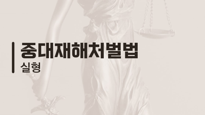 중대재해처벌법 실형