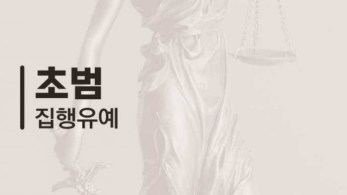 초범 집행유예