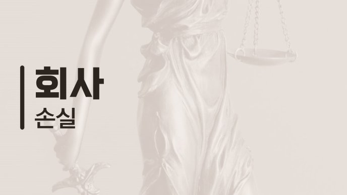 회사 손실