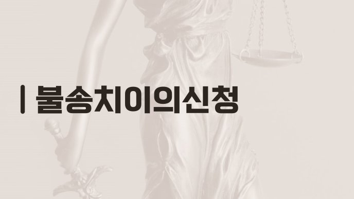 불송치이의신청